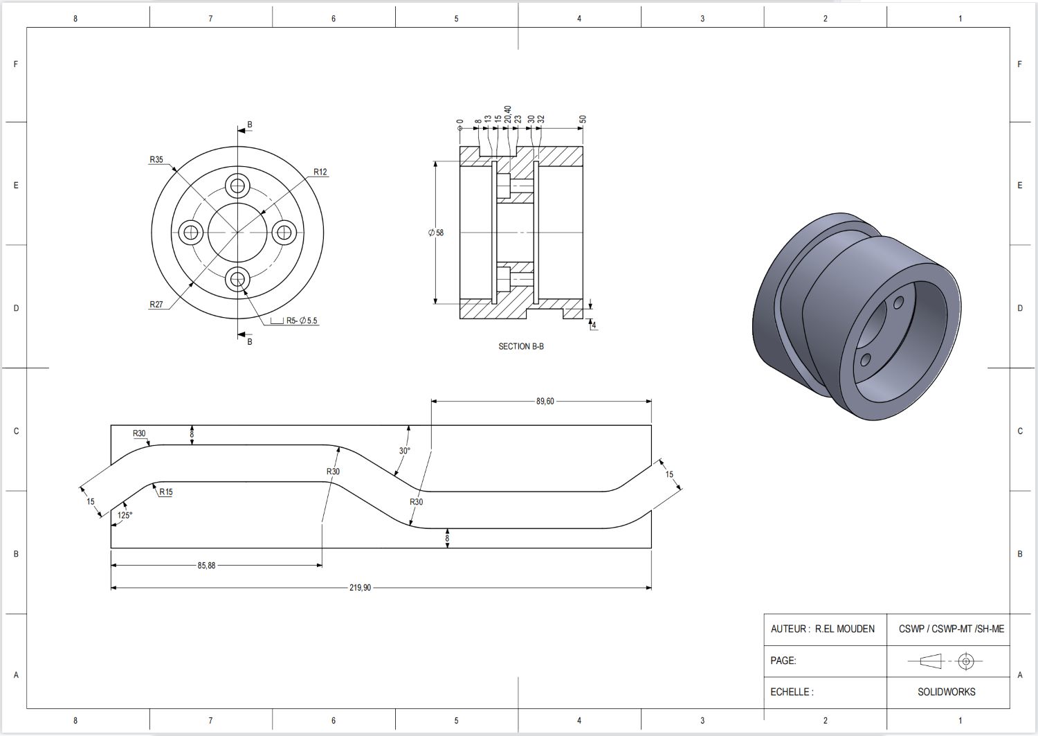 CSWE Solidworks认证练习题014