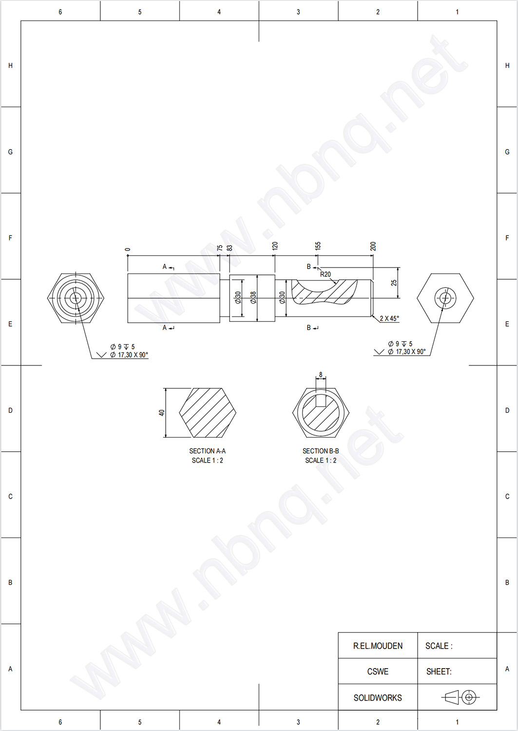 CSWE Solidworks认证练习题010