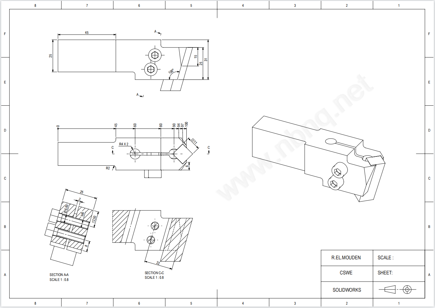 Solidworks装配练习题 CSWE11