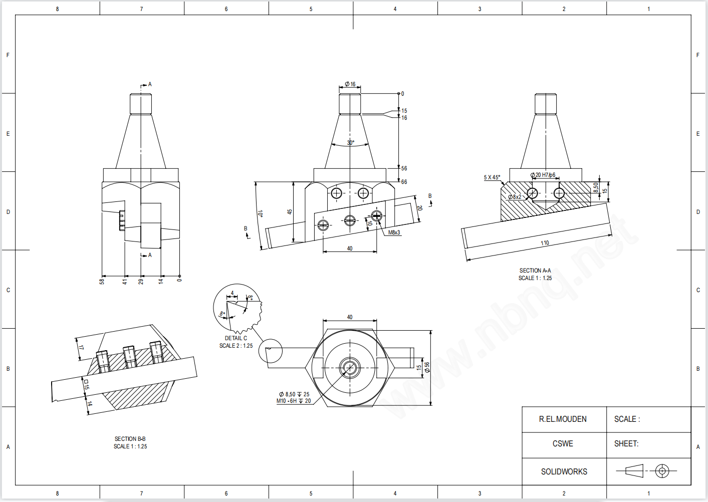 Solidworks装配练习题 CSWE13