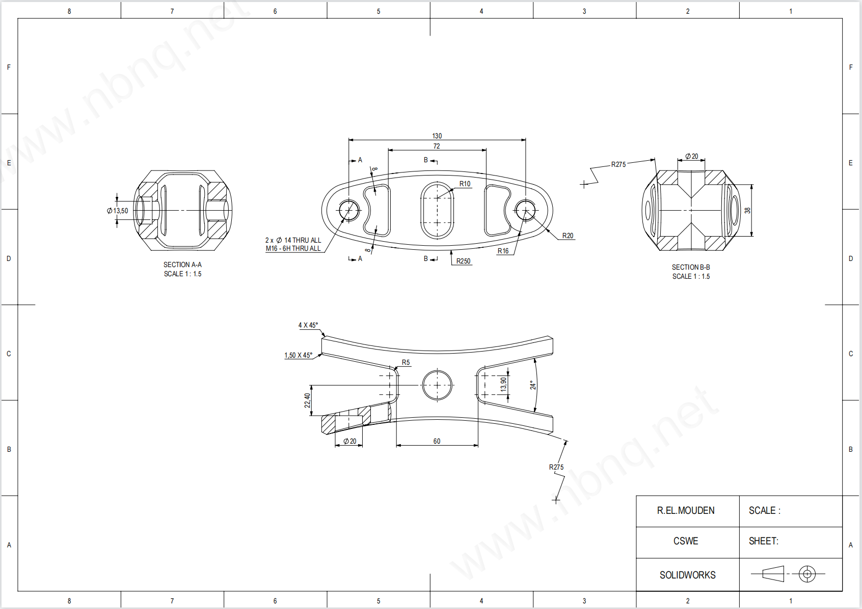 CSWE Solidworks认证练习题018