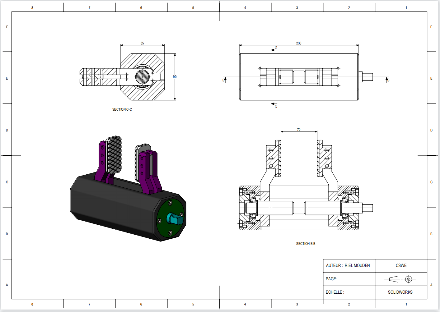 Solidworks装配练习题 CSWE20