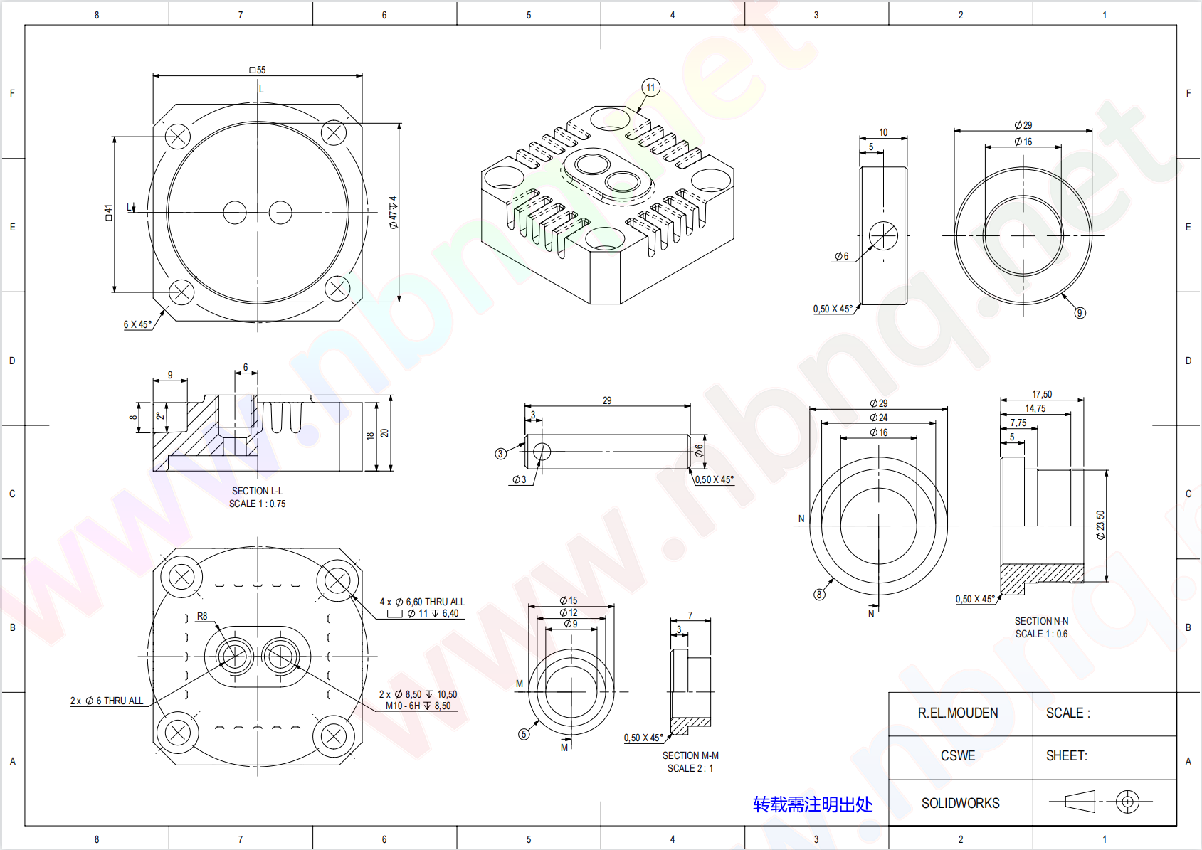 Solidworks装配练习题 CSWE23
