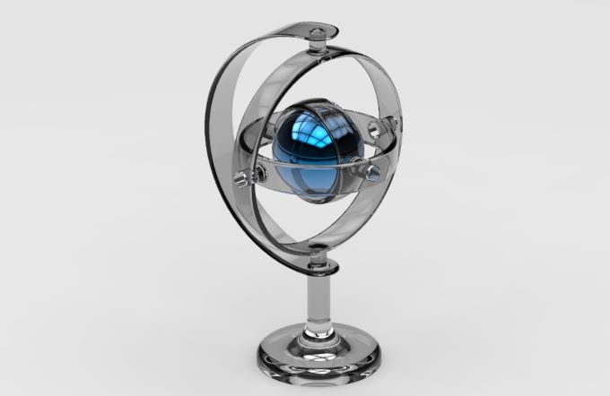 Solidwoks模型分享：陀螺仪
