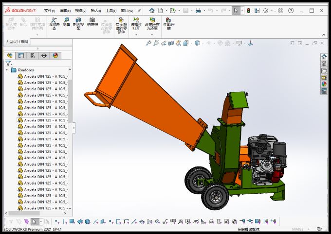 Solidworks模型分享:  秸秆粉碎机