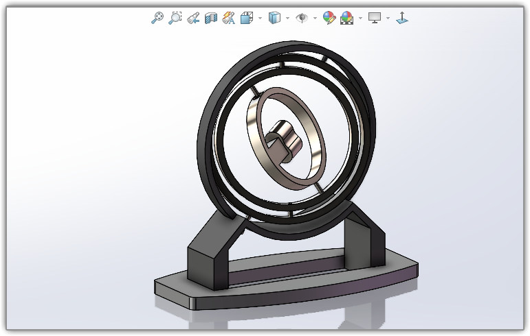 用solidworks做一个陀螺仪手表上弦器