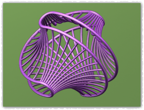 用Solidworks扫描一个类似DNA的结构框架